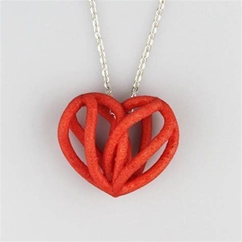 Free STL file spiral heart pendant ・3D printing model 